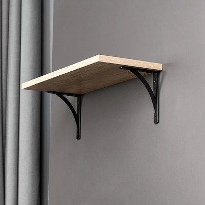 Полкодержатель мет. KOMETA 150*120*20*3, черный AKS - фото 3