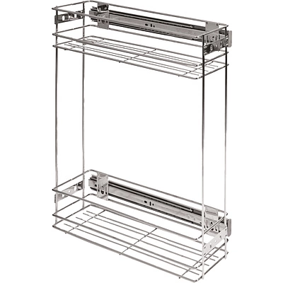 Выдвижная корзина-карго 150 крепл.боковое/универс. без доводчика, хром, GRIDLI - фото 1