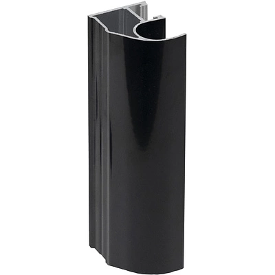 Профиль алюминиевый SENATOR черный глянец вертик. откррытый АЛЮТЕХ (L-5300) (05,RAL9005) - фото 1