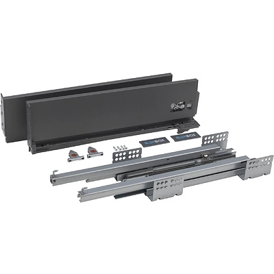 Система ящиков Slimbox L-500 H=128 с доводчиком ДСП16мм графит - фото 3