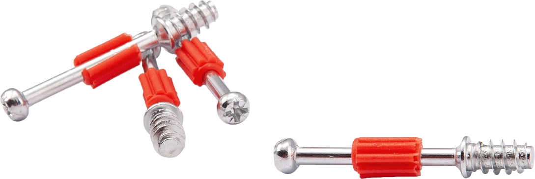 Шток эксцентрика 7*34/6*11 с пластиковой красной муфтой (уп/1тыс.шт) AKS - фото 1