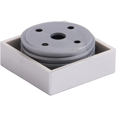 Опора меб. пласт. B-06 h18 регул. металлик AKS - фото 1