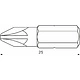 Бита 1/4 для шурупов PZ2 крестовая 25мм GROSS (упак.-10шт.) - фото 2