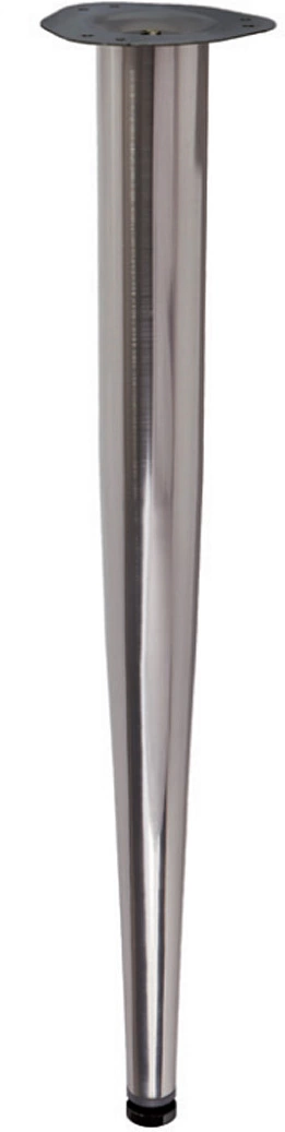 Опора меб. конусная d30-60 h710, хром, винт М10, AKS - фото 1