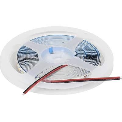Лента светодиодная - 9,6W/m, 24V, 8мм, 2835, 120 д/м, IP20, нейтральный белый (4000K), CRI>70, 800 Lm, 20м, CZ - фото 1