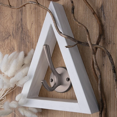 Крючок меб. двухрожковый мет. HORN черный AKS - фото 5