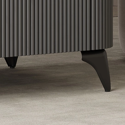 Опора меб. мет. OLYMPIA h120 угловая матовый хром AKS - фото 5