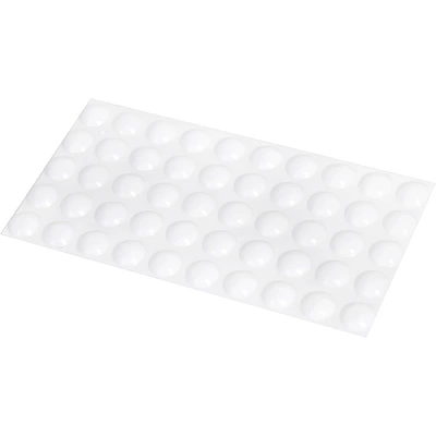 Отбойник силиконовый d10 h=3 AKS (лист = 50 шт.) белый - фото 1