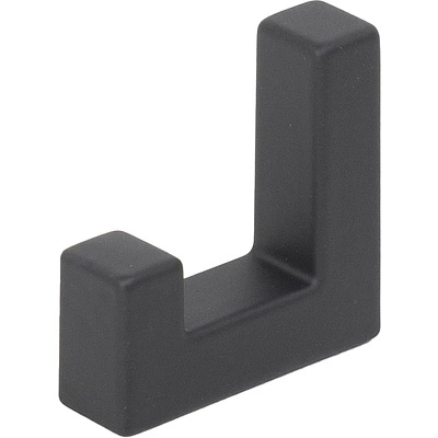 Крючок меб. однорожковый мет. BENZ черный матовый AKS - фото 1