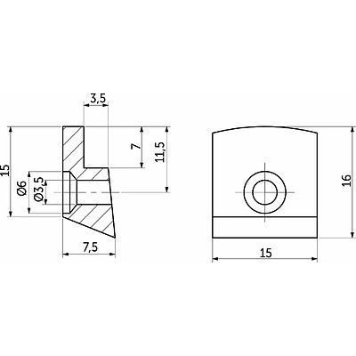 Стеклозажим пластик. прозрачный (1 уп. = 1 тыс.шт.) РП - фото 2