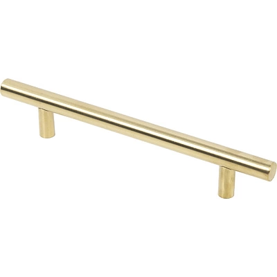 Ручка меб. релинговая 96/156 полая сталь шлифованное золото, AKS - фото 1