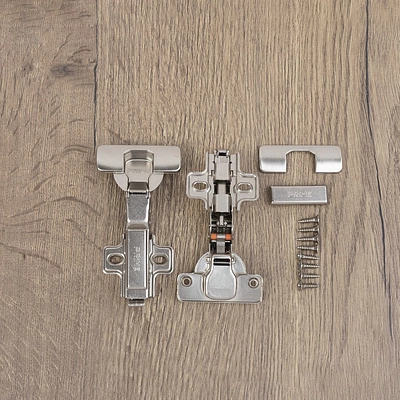 Петля полунакладная с доводчиком 48мм h2 clip-on PRIME by AKS (саморезы, заглушки) (упак. = 2 шт.) - фото 6