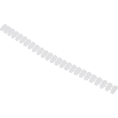 Втулка под саморез на полосе 5*10, пластик, белая (уп/100шт) AKS - фото 1