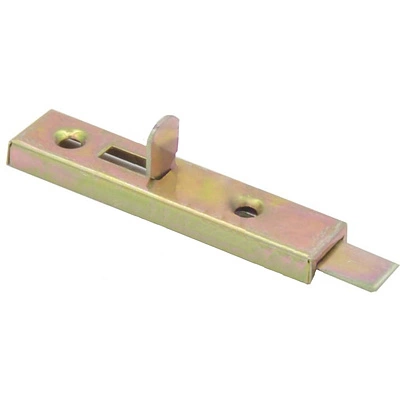 Задвижка мебельная (шпингалет) желтый цинк без ответной планки, AKS - фото 1