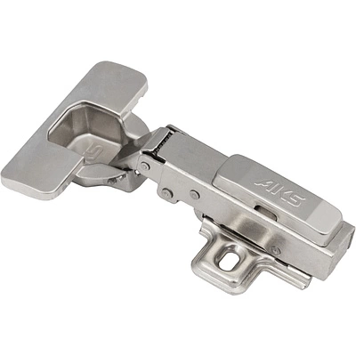 Петля накладная с доводчиком 45мм h0 clip-on AKS (саморезы, заглушки) - фото 1