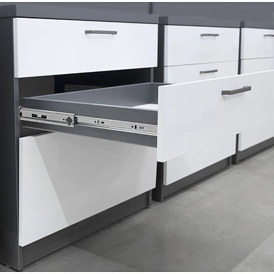 Направляющая шариковая L-350 h=45 AKS SMART SOFT CLOSE + PUSH TO OPEN - фото 4