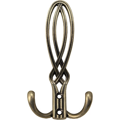 Крючок меб. трехрожковый мет. PALAZZO античная латунь AKS - фото 3