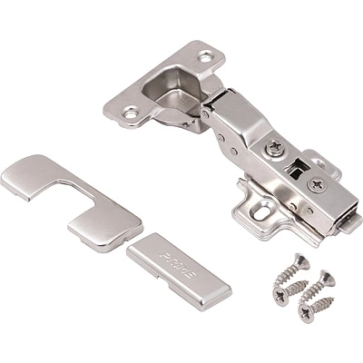 Петля полунакладная с доводчиком 48мм h2 clip-on PRIME by AKS (саморезы, заглушки) (упак. = 2 шт.) - фото 4