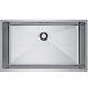 Мойка н/сталь, прямоугольная одночашевая, 740*440 мм., мат сатин, соты, PVD, врезная на/под столешницу, AKS (3,2 мм.) - фото 1