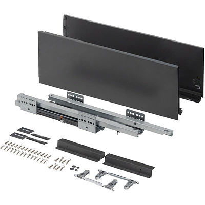 Система ящиков Slimbox Evolution L-550 H=167 с доводчиком ДСП16мм графит - фото 4