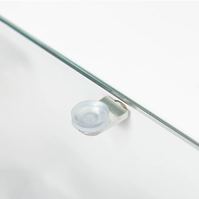 Полкодержатель для стекла мет. L-003B хром (1 уп. = 20 шт.) AKS - фото 3