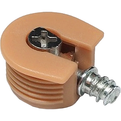 Эксцентриковая стяжка быстрого монтажа 20 мм бежевая + шток 6*7мм (уп/0,2тыс.шт) GRIDLI - фото 1