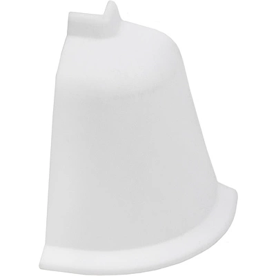 Уголок ПВХ наружный к плинтусу LK NZK белый (50) EL-MECH-PLAST - фото 1