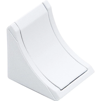 Уголок пластиковый радиусный 24*24 белый 11 (уп/500шт) AKS - фото 1