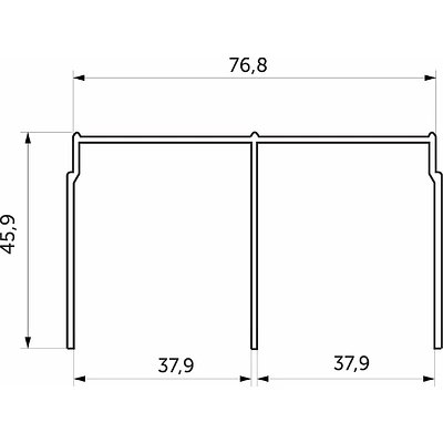 Профиль алюминиевый SENATOR шампань направляющая верхн. L-6000 мм АЛЮТЕХ - фото 2
