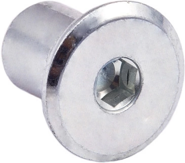 Гайка Ericson М6*12*15 белый цинк (уп/10 шт) AKS - фото 1