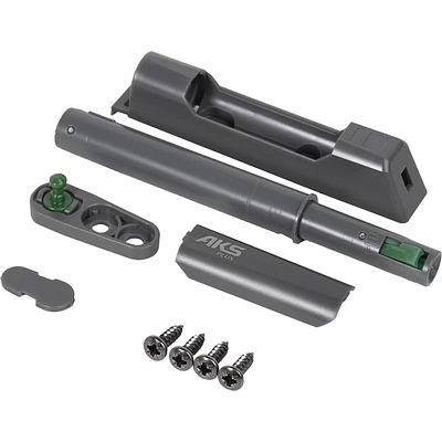 Механизм push-to-open наконечник с фиксацией накладной серый AKS PLUS - фото 3