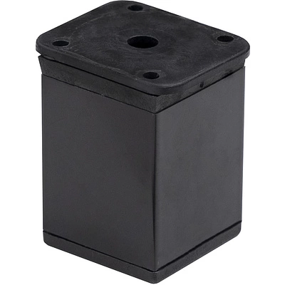 Опора меб. алюм. DAKP-27 h150 с регул. черный матовый AKS - фото 1