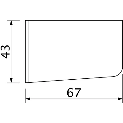 Накладка декор. ABS белая правая РФ - фото 2