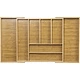 Лоток для столовых приборов BAMBOO раздвижной 520-825*470, бамбук натуральный AKS - фото 3