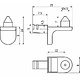 Полкодержатель для корпусных полок мет. SEKURA 6 никель (1 уп. = 50 шт.) AKS - фото 2