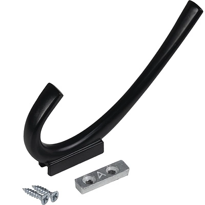 Крючок меб. двухрожковый мет. SKY черный матовый AKS - фото 5