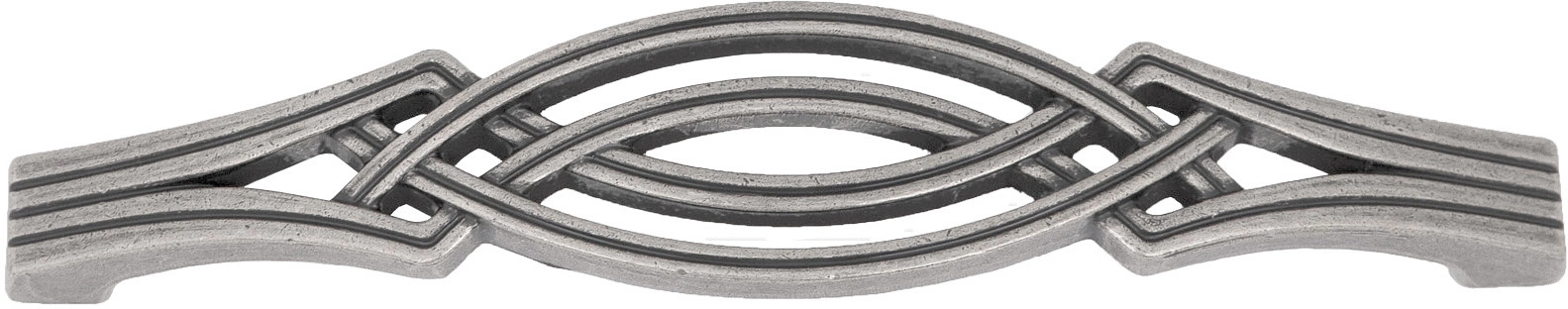 Ручка меб. скоба мет. PALAZZO 128 античное серебро, AKS - фото 4