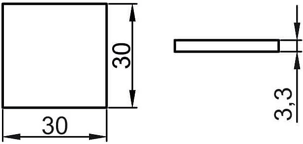 Подкладка самоприлипающая фетровая 30х30мм (1лист-25шт) серая AKS - фото 2