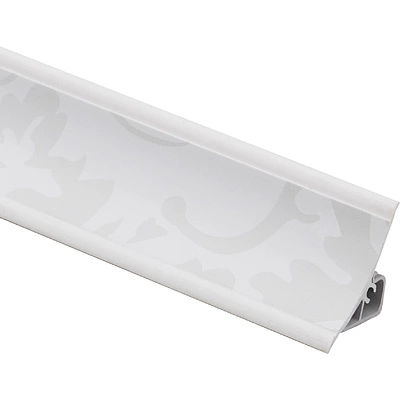 Плинтус ПВХ к столешнику LР арабеска белая (125) EL-MECH-PLAST (1шт=3м.п.) - фото 1