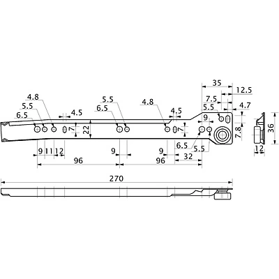 Система ящиков Металбокс AKS L-450 белый H=118 левая+правая - фото 3