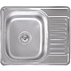 Мойка н/сталь, прямоугольная одночашевая, 580*480мм, матовый хром, врезн на столешницу, AKS (0,8 мм) - фото 1