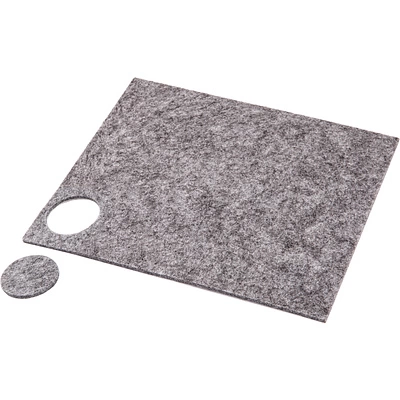 Подкладка самоприлипающая фетровая d25мм (1лист-36шт) серая AKS - фото 1