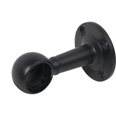 Держатель дистанционный концевой трубы d25 (995), черный AKS - фото 1