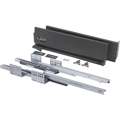 Система ящиков Slimbox L-350 H=128 с доводчиком ДСП16мм графит - фото 3