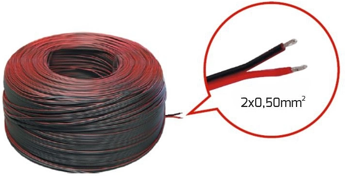 Акустический кабель 2х0,5мм, AKS (1 бух. = 100 м.п.) - фото 1