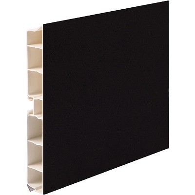 Цоколь мебельный ПВХ h=150 чёрный L=4000мм, РФ - фото 1