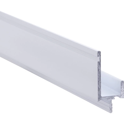 Ручка-профиль алюм. врезная L-образная, 4м, белый AKS - фото 1