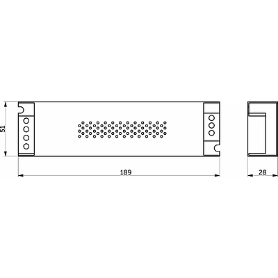 Блок питания Indoor 60W/12V, Pro, без вилки и коннектора, AKS - фото 2