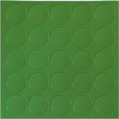 Заглушка самоприлипающая к конфирматам зеленый лайм (14068) FOLMAG (лист-25шт.) - фото 3