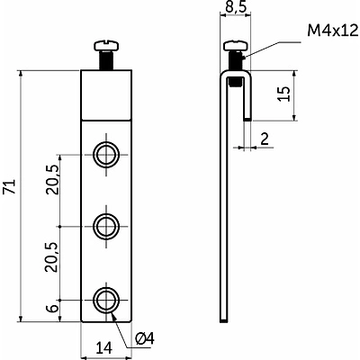 Кронштейн INDAUX AKS - фото 2